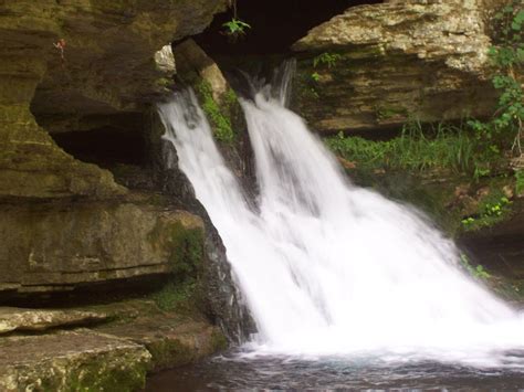 Wonderland cave was truly a wonderland. Blanchard Springs Cavern Waterfall in Mountain View ...
