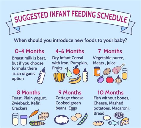 Your 5 month old baby's feeding schedule at five months of age, babies don't need to eat as often as in months prior, but they will still need to be fed every three to four hours. Infant Feeding Schedule