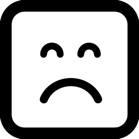 Sad Face With Eyes Closed Outlined Svg Vectors And Icons Svg Repo
