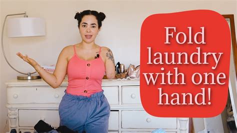 How To Fold Laundry With One Hand Youtube