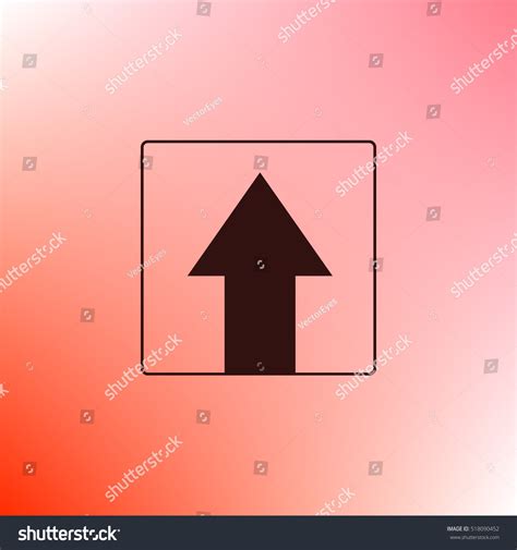 Ahead Only One Way Traffic Sign Stock Vector Royalty Free 518090452