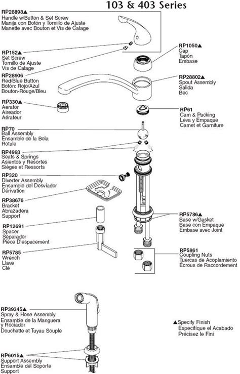 Plumbingwarehouse Delta Kitchen Faucet Parts Model Peerless Faucet Plf