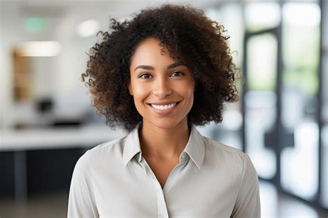 Premium Ai Image A Woman Smiling At Camera