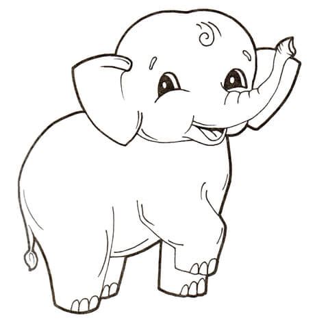 Check here cute elephant coloring pages which are completely free to download. Cute Baby Elephant coloring page | Free Printable Coloring ...