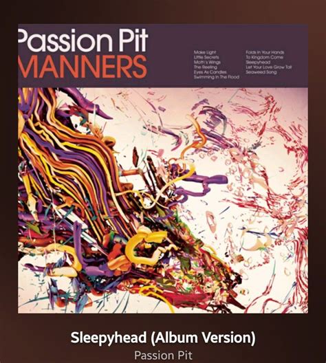 Passion Pit Sleepyhead And Carried Away Passion Pit Music Album Covers Death Cab For Cutie