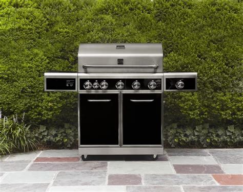 Kenmore 5 Burner Gas Grill With Ceramic Searing And Rotisserie Burners
