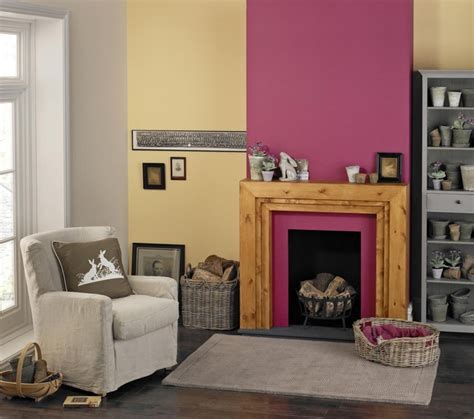 Love The Use Of Fuchsia As An Accent Color On The Wall Of This Room