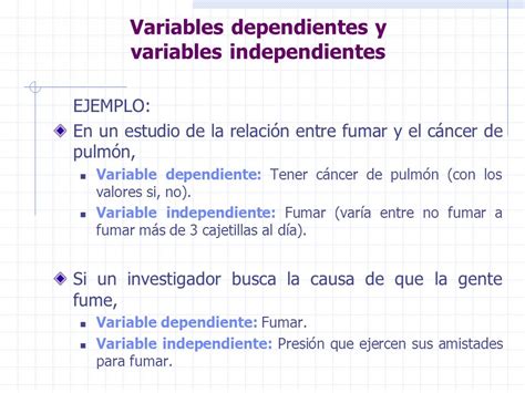 Ejemplos De Variables Dependientes E Independientes En Salud Nuevo
