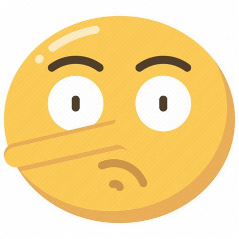 Emoji Emoticon Lie Lying Nose Pinocchio Icon Download On Iconfinder