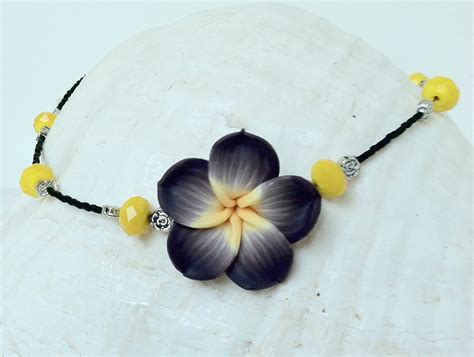Hawaiian Plumeria Necklace Hawaiian Jewelry by natashaaloha