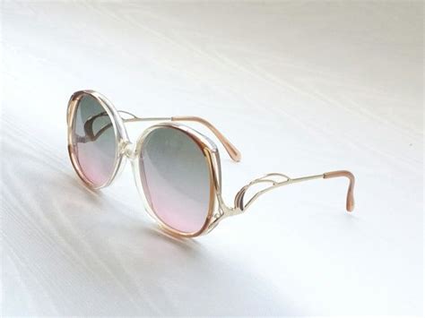 Unworn 80s Big Oversize Bug Eye Sunglasses With Drop Inverted Etsy Eye Sunglasses Pink