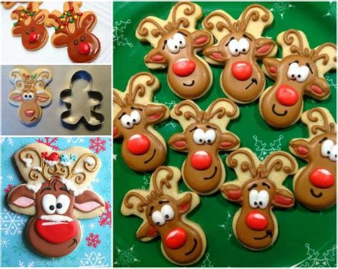 Upsidedown gingerbread man made into reindeers / u. Gingerbread Man Reindeer Cookies Recipes | How To Instructions