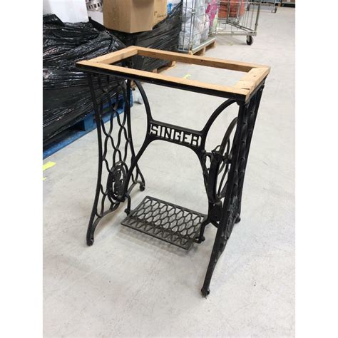 Reduced Cast Iron Singer Treadle Base Sewing Machine Table To Restore