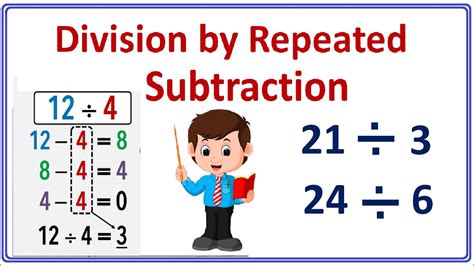 Division By Repeated Subtraction Maths 3 Rd Std Division By Using