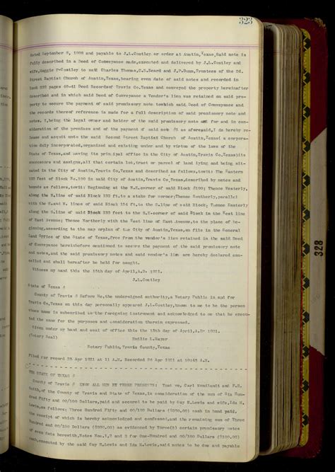 Travis County Deed Records: Deed Record 328 - Page 323 - The Portal to