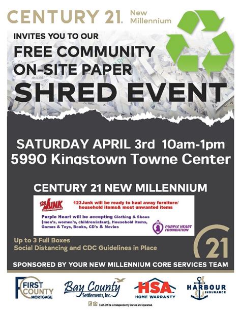 Apr 3 Free Community Shred And Donation Event Sat April 3rd Greater