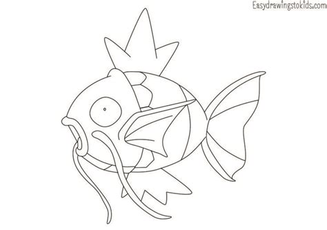 Magikarp Pokemon Coloring Pages Printable Sketch Coloring Page