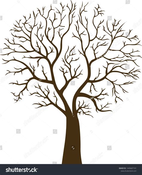 Tree Clipart Outline No Leaves