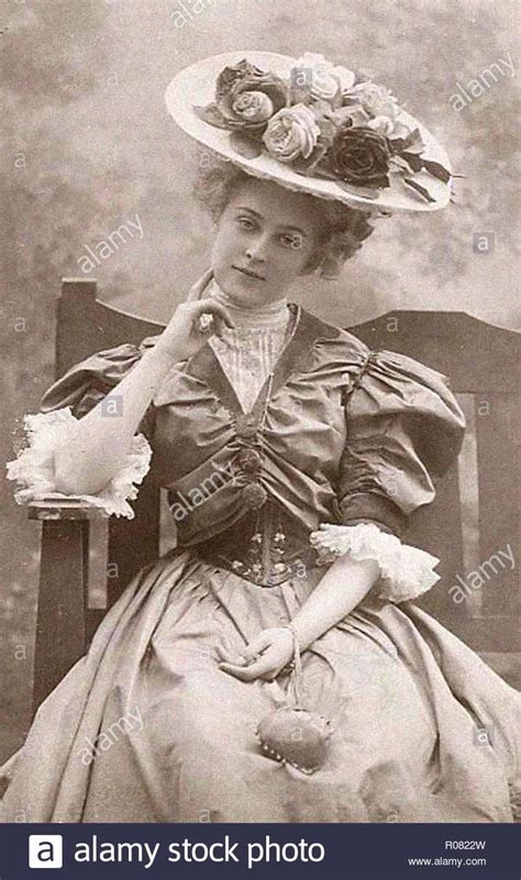 Beautiful Photo Of A Vintage Victorian Lady In Period Costume Dress