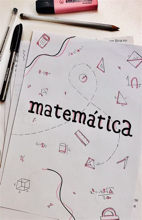 Matemática Libreta De Apuntes Portada De Cuaderno De Ciencias