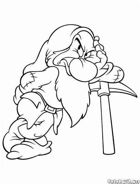 Coloring Page Snow White And The Seven Dwarfs