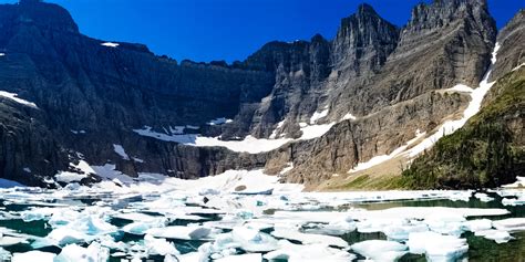 Carte Coudre Couvert Iceberg Lake Hike Glacier National Park Nacré Ail