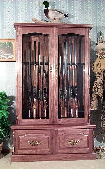 And gun cabinets can also be used to secure many other things in your home, garage, or vehicle. Walnut Gun Cabinet 12-gun
