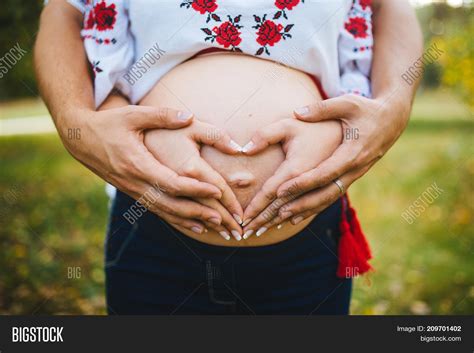 Pregnant Belly Fingers Image And Photo Free Trial Bigstock