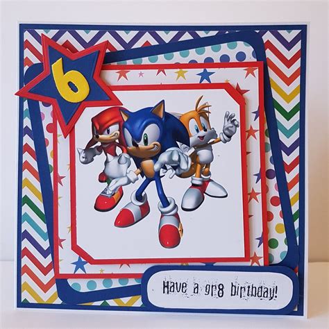 We send all items in protective packaging to ensure it reaches you in top condition. 7x7 card for my grandson who loves Sonic the Hedgehog. | I ...