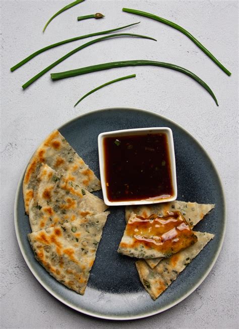 Flavorful Chinese Scallion Pancakes Step By Step Photos Buttered Veg