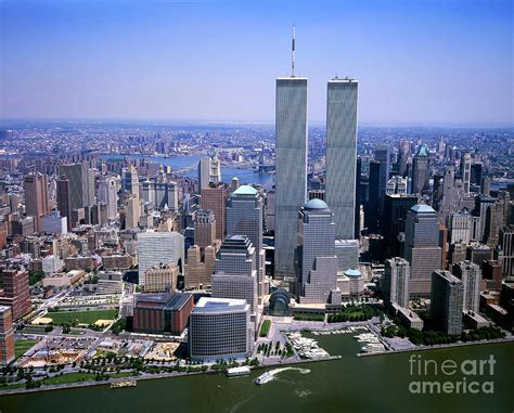 Twin Towers In Lower Manhattan Photograph By Historic Vantage