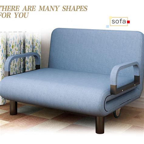 Boasting a compact and slim frame. Sofa Bed Foldable Multi-function Living Room Study Dual ...