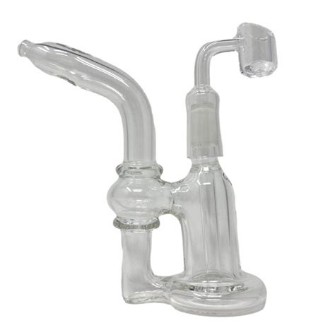 6 Recycler Dab Rig With Quartz Banger Kings Pipes
