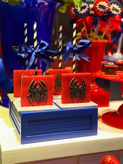 Bolo No Palito Homem Aranha