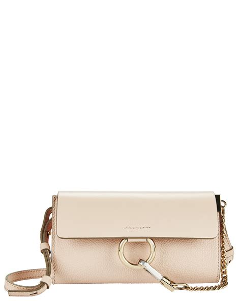 Chloé Mini Faye Pink Leather Crossbody Bag Intermix®