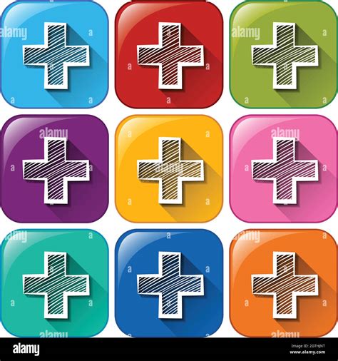 Addition Sign Icons Stock Vector Image And Art Alamy