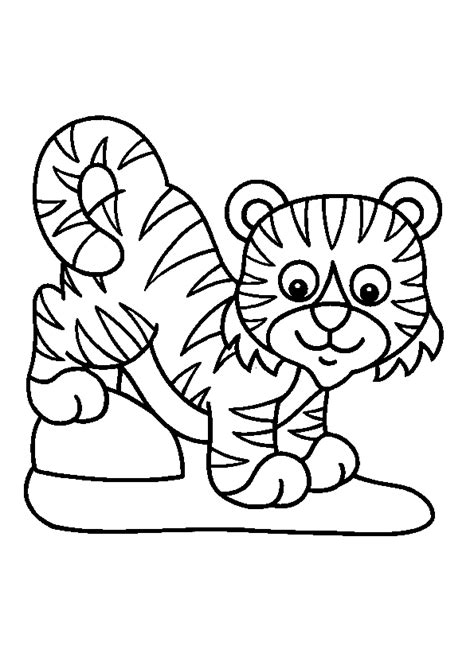 Les coloriages de tigre listés sur cette page sont entièrement gratuits. Coloriage petit tigre
