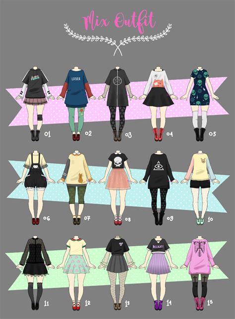 Closed Casual Outfit Adopts 02 By Rosariy On Deviantart Clothes