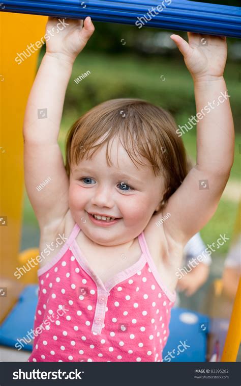 Portrait Joyful Smiling Baby Toddler Girl Stock Photo 83395282