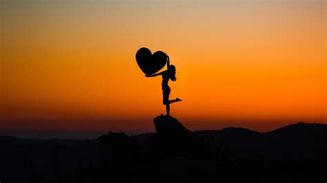 Love Heart Sunset 5K Wallpapers | HD Wallpapers | ID #30300