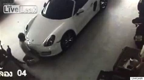 Man Has Sex With Porsche In Thailand Gets Caught On Cctv Video Huffpost Uk