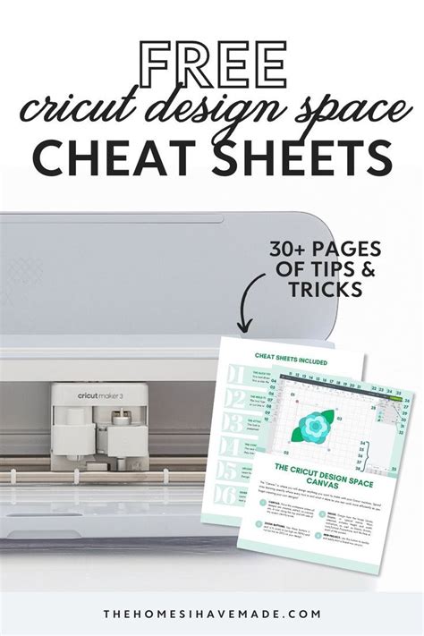 Cricut Design Space Cheat Sheets Artofit