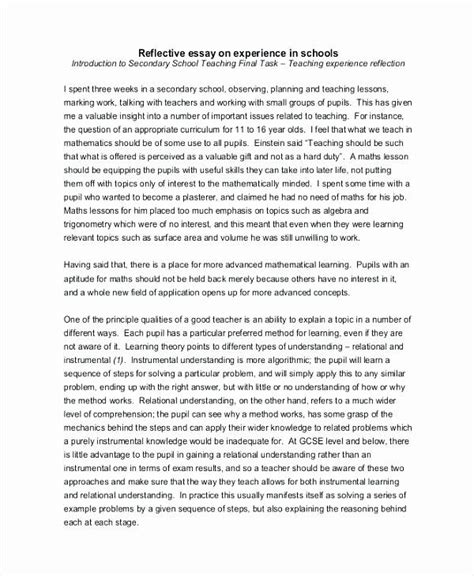 Personal Reflective Essays Example Awesome Reflective Essay Examples