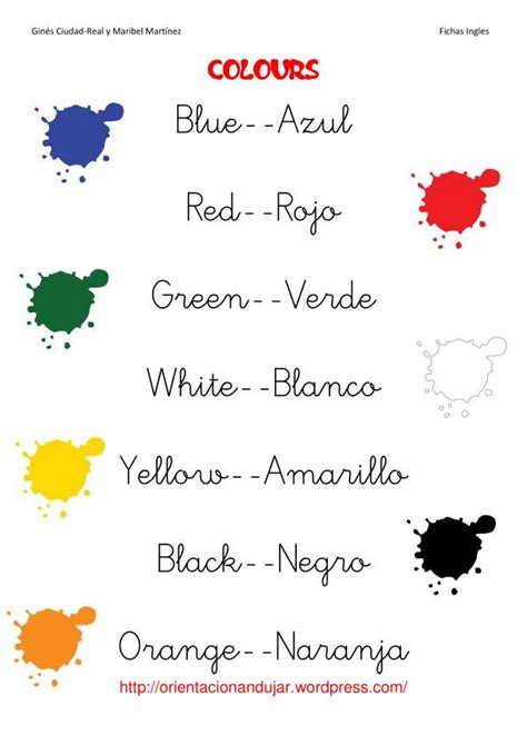 APRENDER LOS COLORES EN INGLÉS