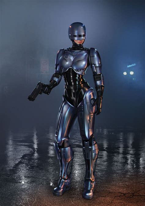 Artstation Robocop Girl Audia Pahlevi Em 2020 Personagens Filmes