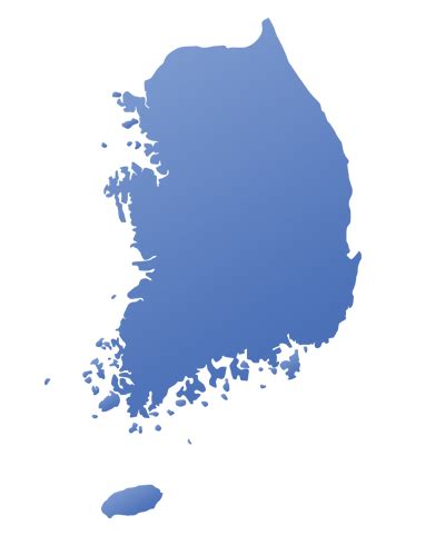 South Korea Map - Danpal