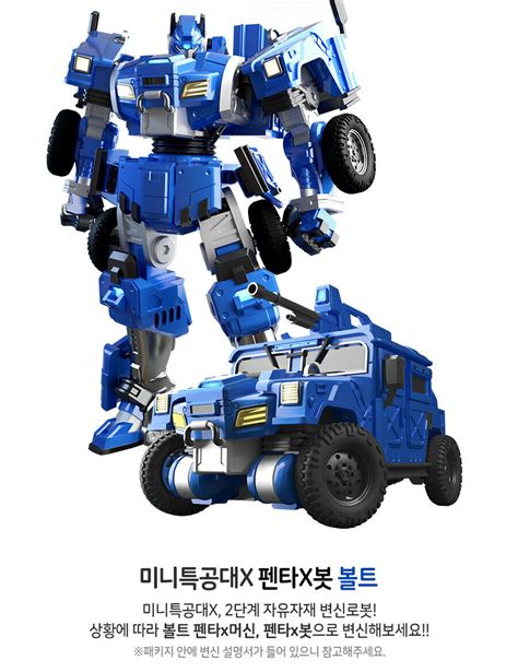Miniforce Penta X Voltbot Boltbot Volt Bolt Bot Blue