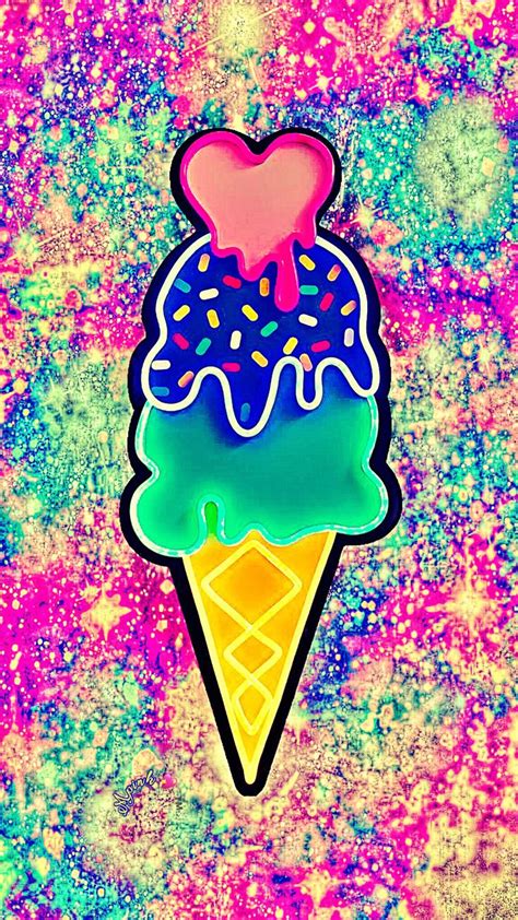 Android users need to check their android version as it may vary. Neon Icecream Galaxy Wallpaper #androidwallpaper # ...