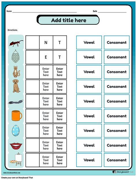 Beginning Sound Vowels And Consonant Worksheet