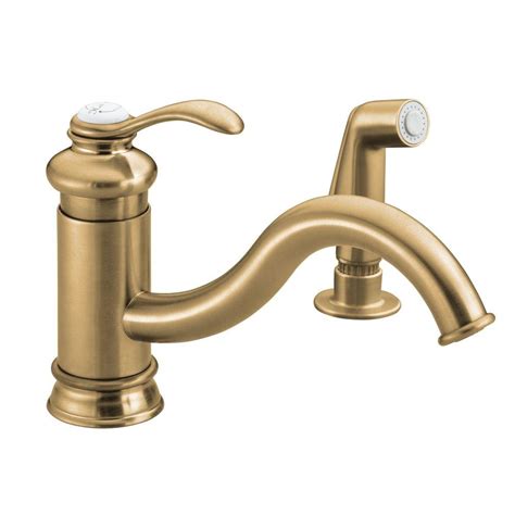 The look of your faucet is important. KOHLER Fairfax Low-Arc Single-Handle Standard Kitchen ...
